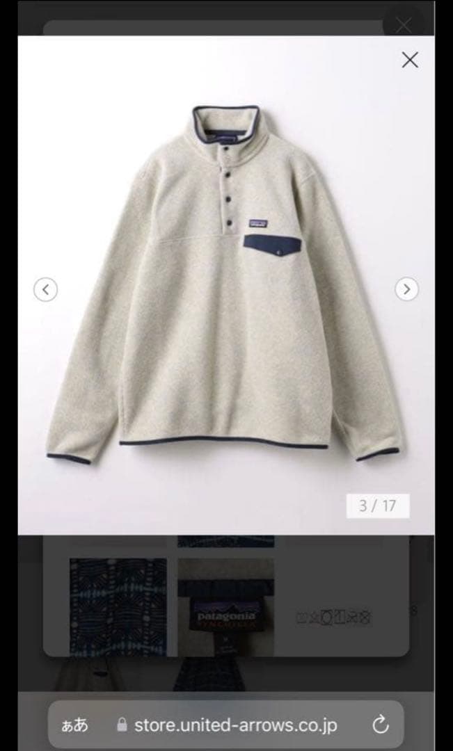 ＜Patagonia＞ライトウェイト シンチラ スナップT プルオーバー