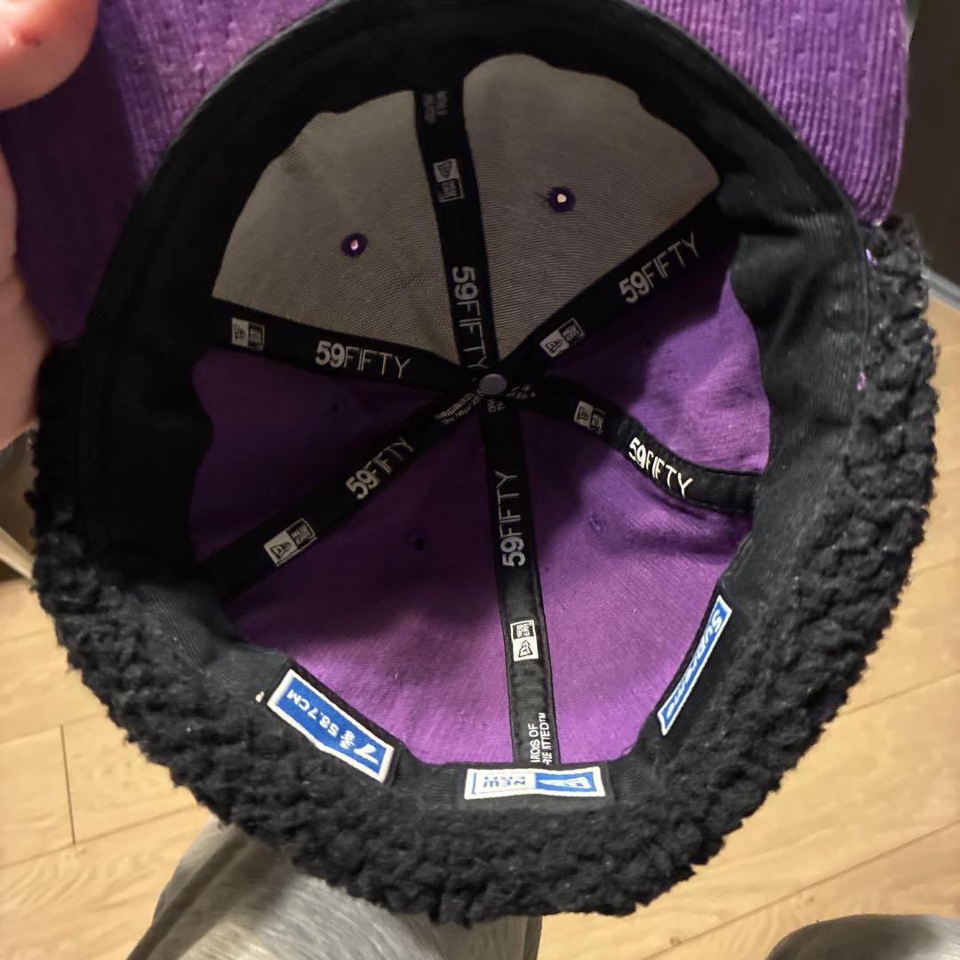 Supreme 59FIFTY パープルキャップ　シュプリーム