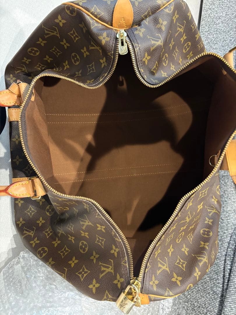 美品 Louis Vuitton ルイヴィトン モノグラム キーポル55 バッグ