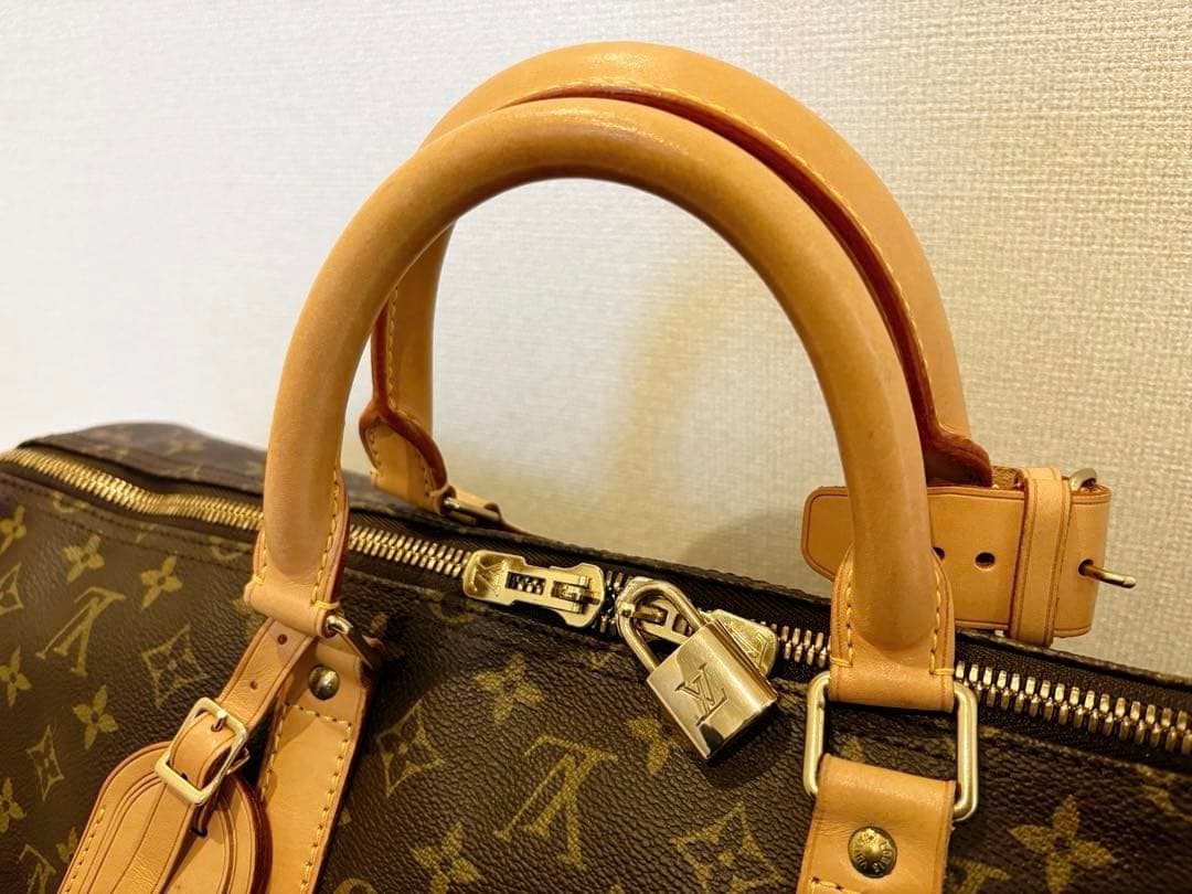 美品 Louis Vuitton ルイヴィトン モノグラム キーポル55 バッグ