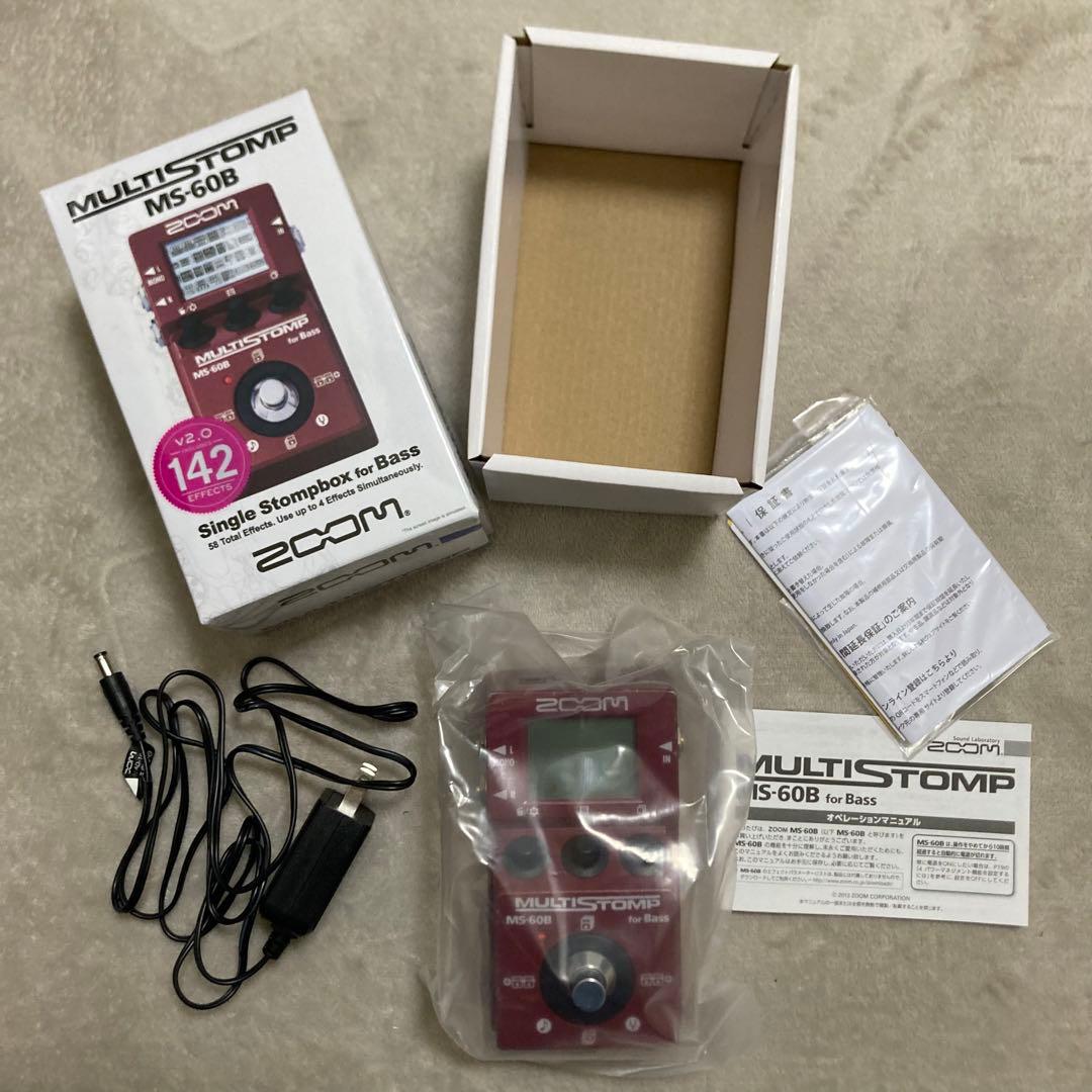 ZOOM MULTISTOMP MS-60B ベースエフェクター&純正アダプタ