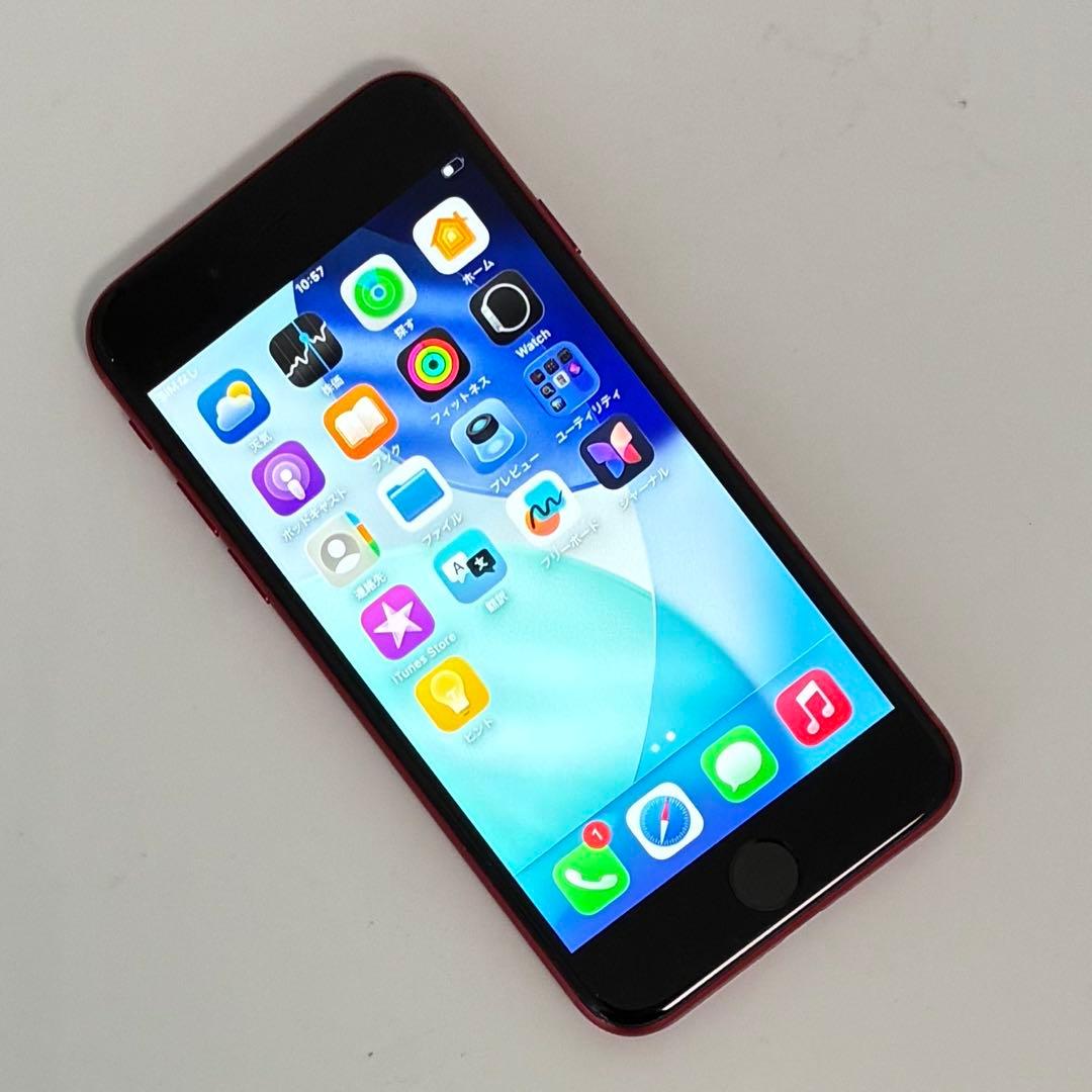 M49【電池新品100％表示】iPhone SE3 128GB レッド
