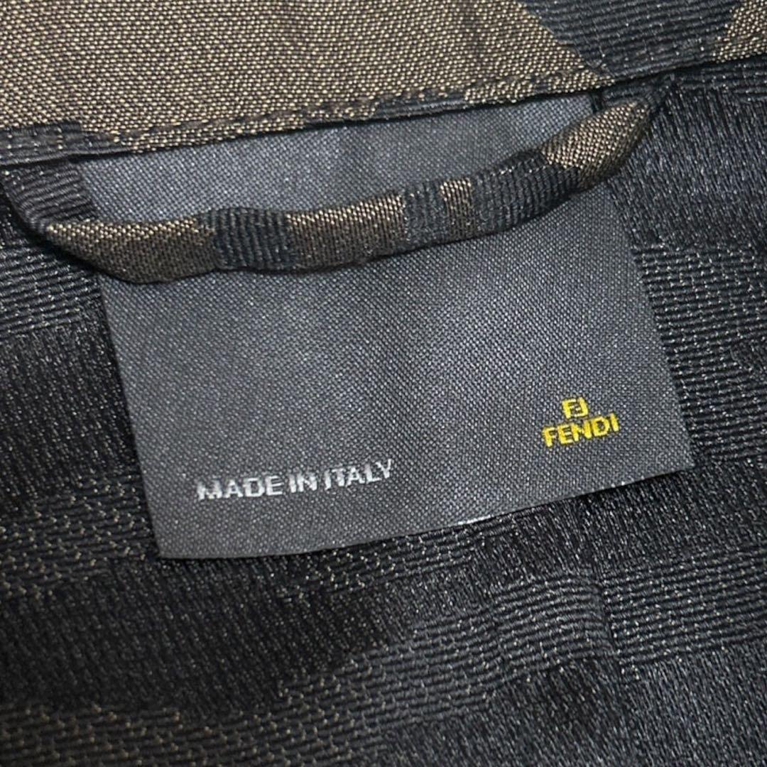 C284/新品 タグ付 FENDI フェンディ ジャケット タイガー柄 ブラウン