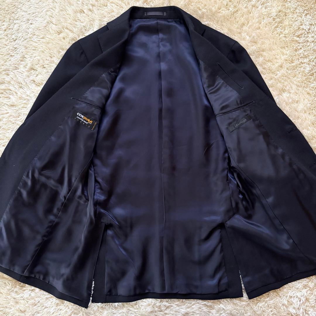 輝く銀ボタン✨オンワード樫山　マッケンジー　紺ブレ　CORDURA　M