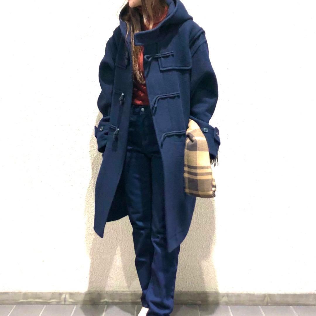 【UNIQLO】新品未使用❗ダッフルコート　NAVY　Mサイズ