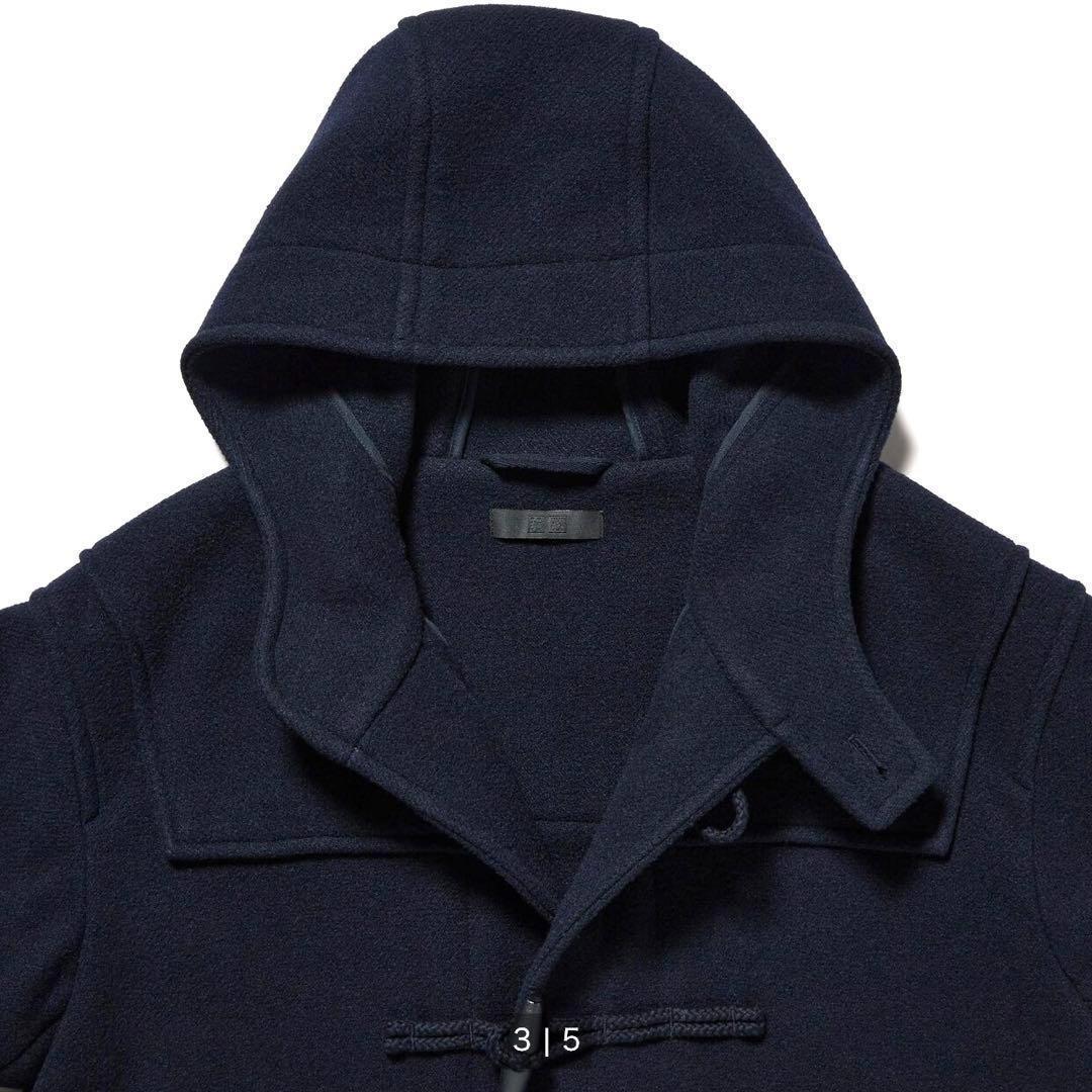【UNIQLO】新品未使用❗ダッフルコート　NAVY　Mサイズ