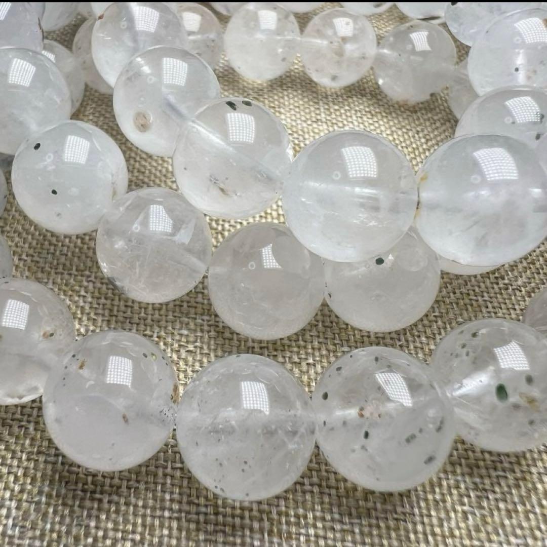 ガーネット&トルマリンインクォーツ 10mm 1連分 ブレスレット2本セット
