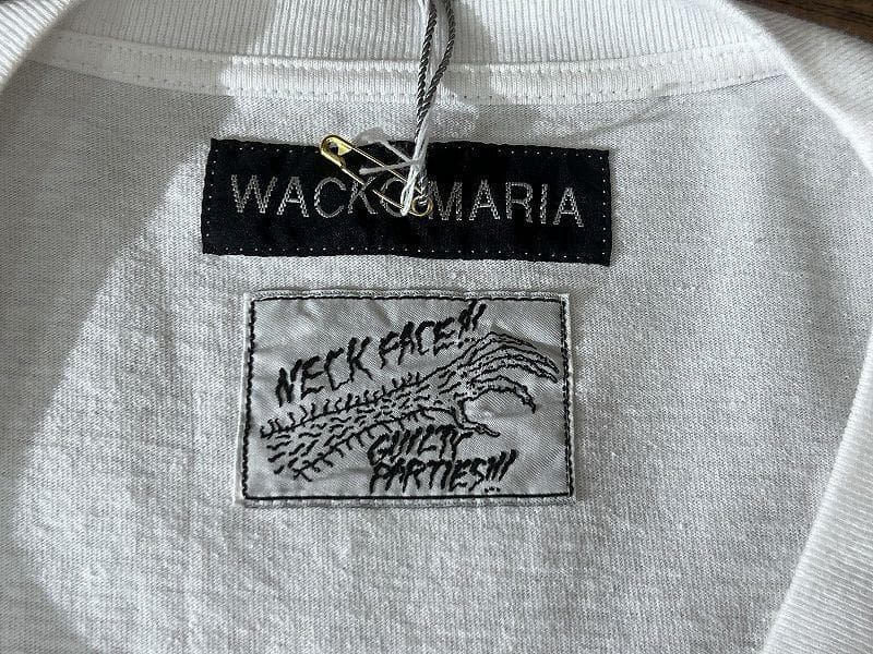 専用　未使用 ワコマリア ネックフェイス コラボ ウォッシュド Tシャツ L