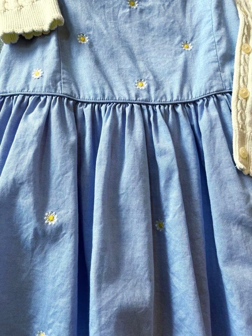 POLO Ralph Lauren 水色ドレスとカーディガンセット