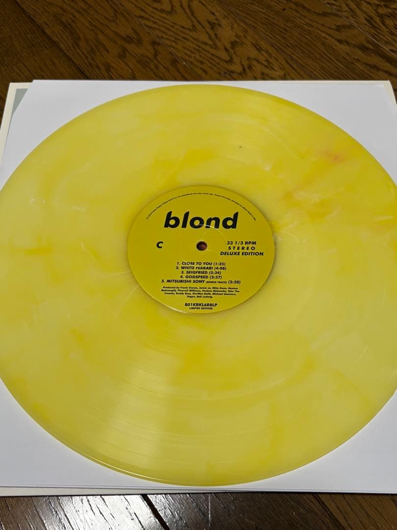 FRANK OCEAN blond DELUXE EDITION LP 開封済み