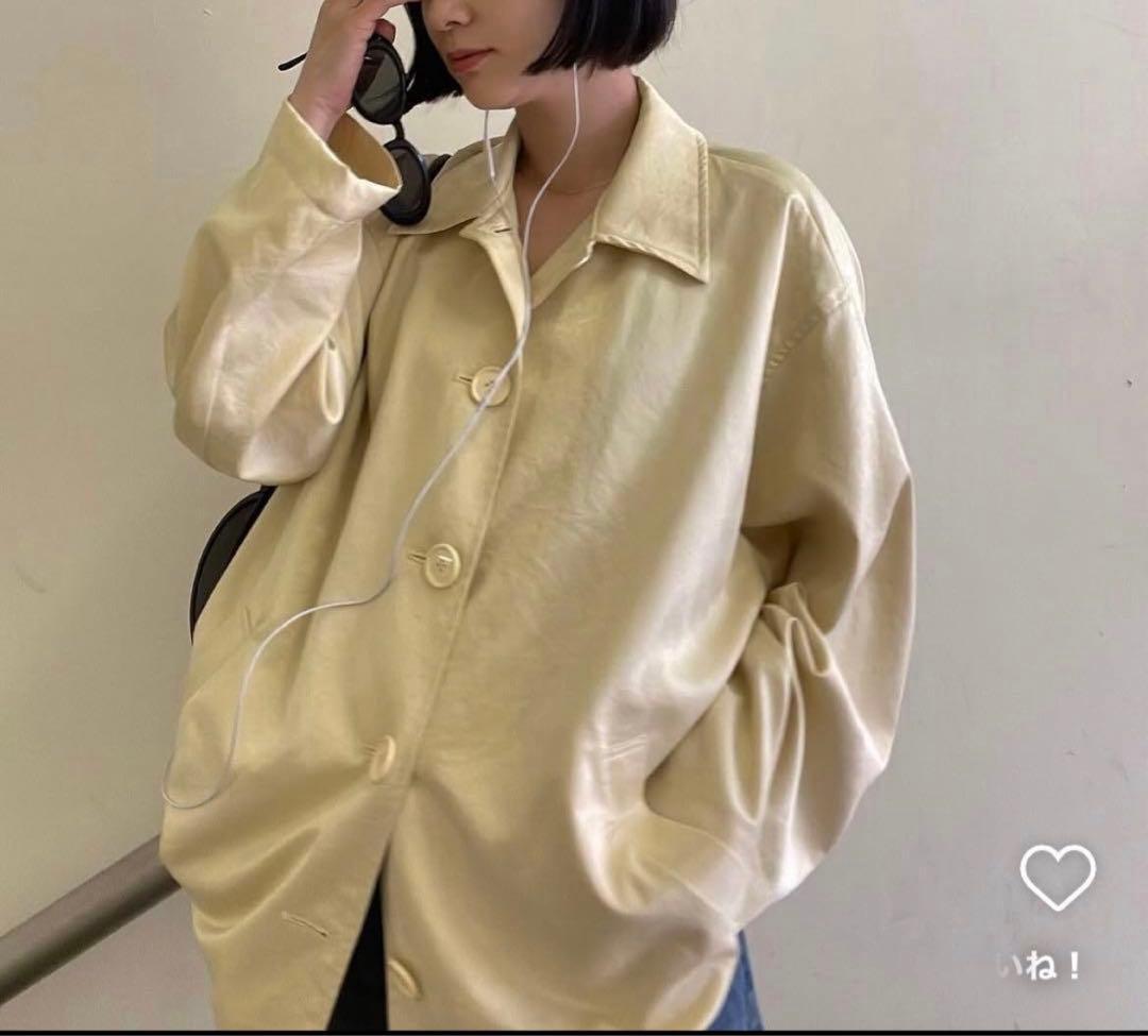 【hana】aere vintage satin coat