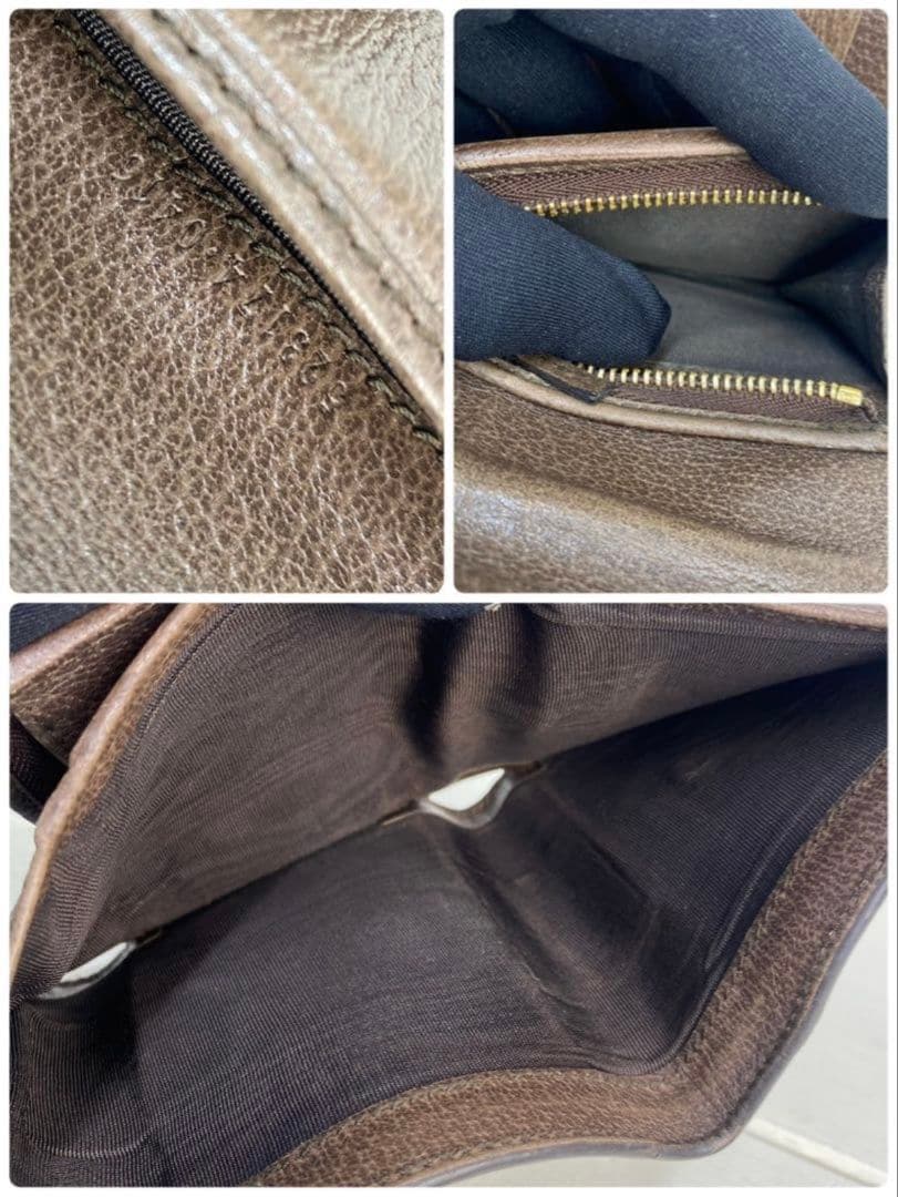 GUCCI 三つ折り財布 オフィディア GGマーモント シェリーライン