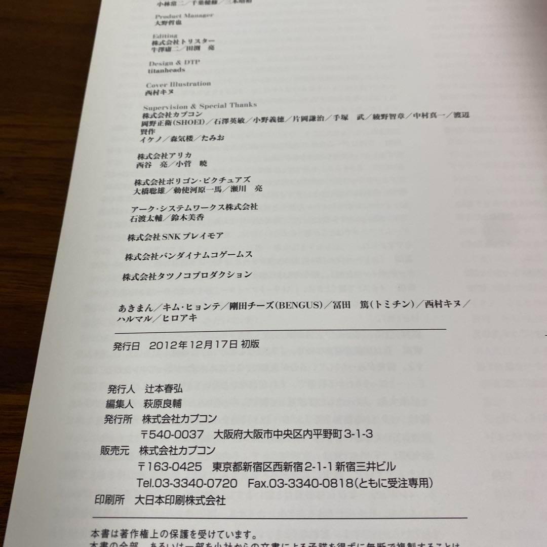 「初版」ストリートファイターアートワークス　極