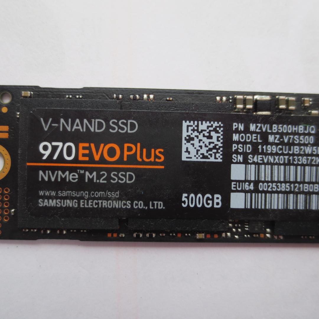 M.2 2280 NVMe SSD 500GB 中古品