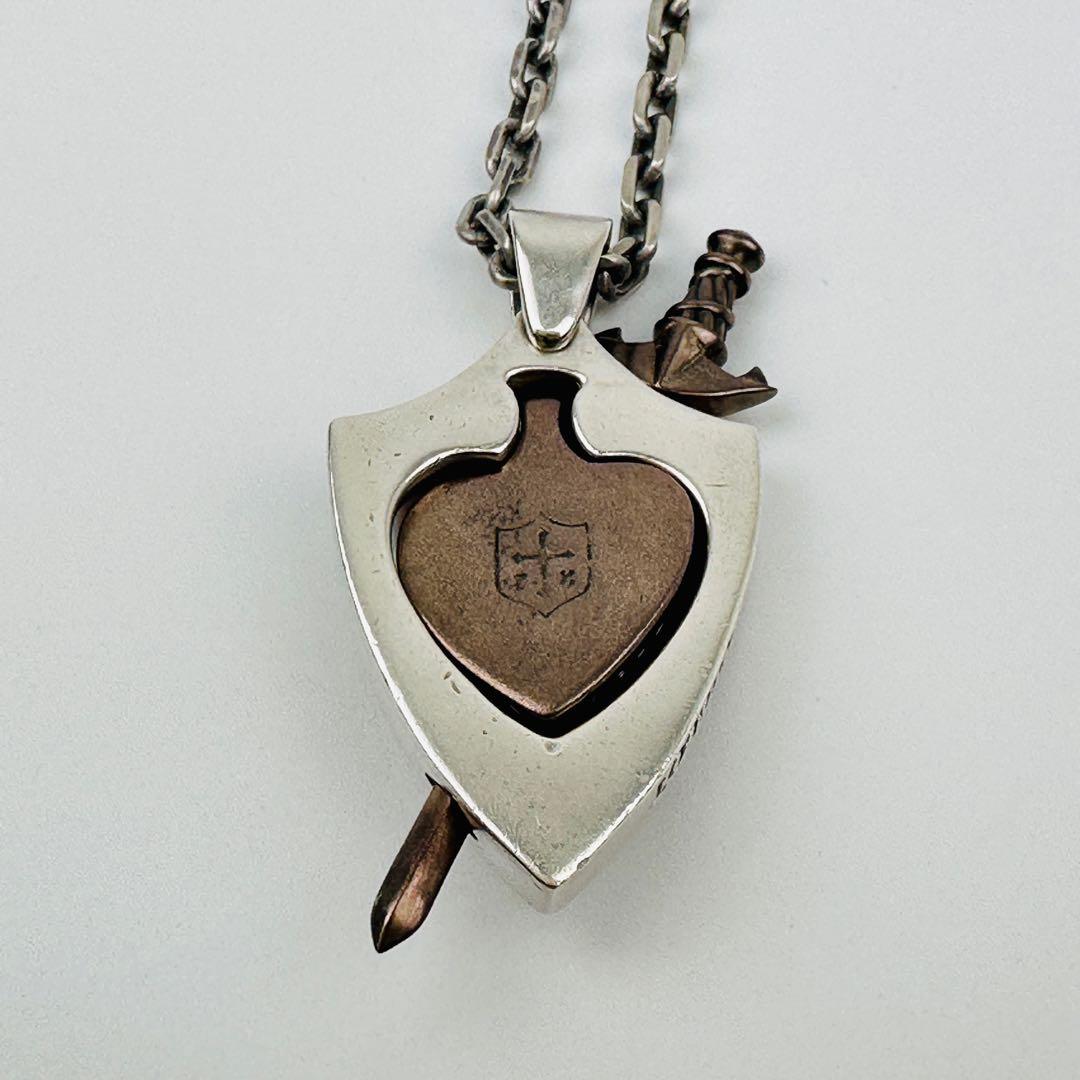 美品　希少　ロードキャメロット　盾と剣のネックレス　アクセサリー　シルバー925