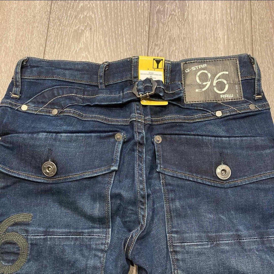 新品　G-Star RAW テーパード ジーンズ 5620 W24　96　刺繍