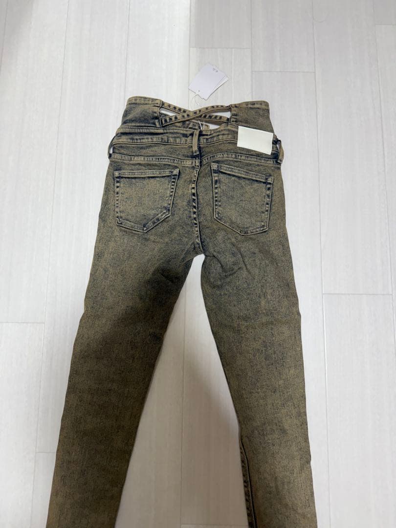 ジェイダ ハイウエスト BACKクロス スキニー/新品 未使用 タグ付き