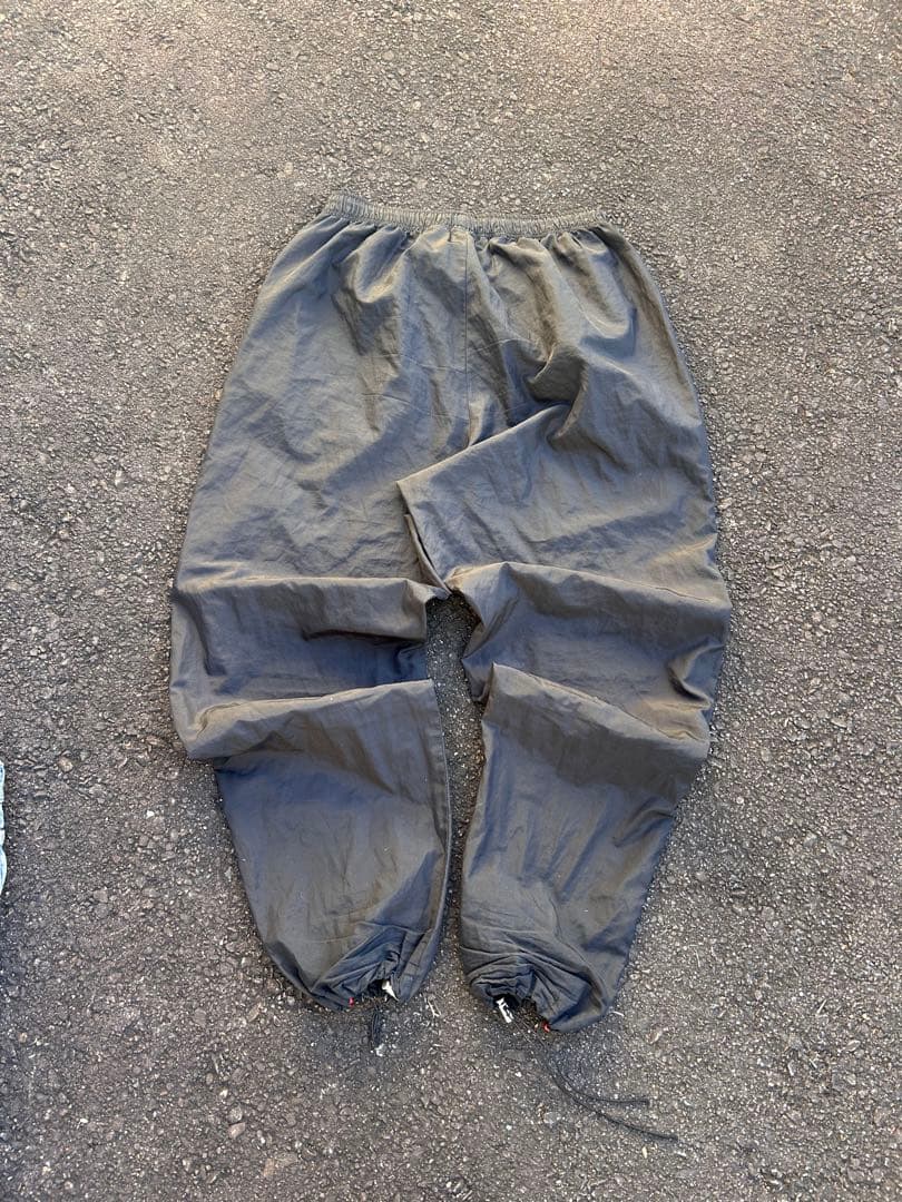 90s ナイロンパンツ　Nike ナイキ手袋　セット　ドローコード付き