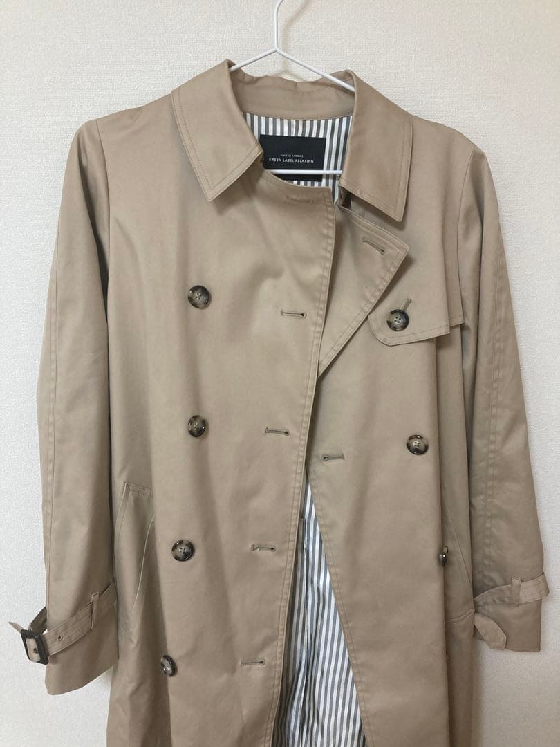 green label relaxing トレンチコート　ベージュ