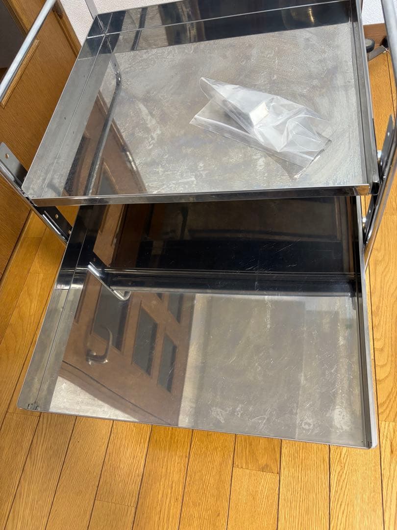 銭柄さん専用　シンク下収納　ステンレス　スライドラック　3段　川口工器？