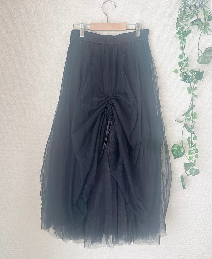 【極美品】 AMERI CURTAIN TULLE SKIRT