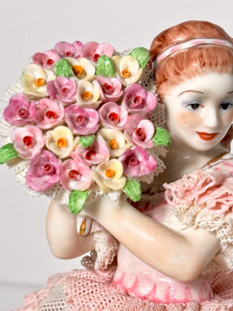ビ*ビ様 #Irish Dresden 陶器人形 Rose of Tralee