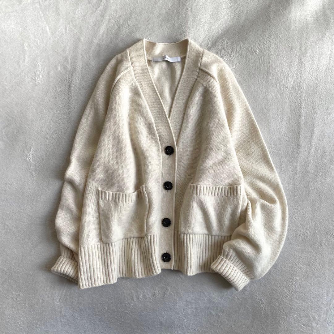 【美品✨】FRAMeWORK ウールカシミヤ Vネックショートカーディガン　近年