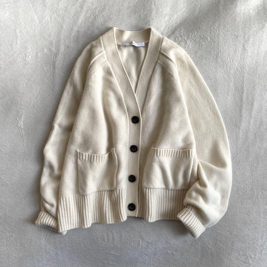 【美品✨】FRAMeWORK ウールカシミヤ Vネックショートカーディガン　近年