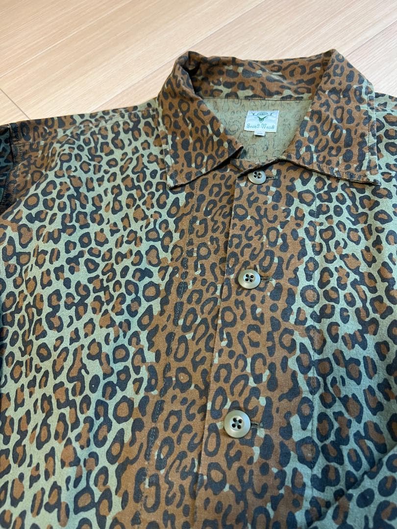 South2 West8 Hunting Shirt レオパード柄 カバーオール