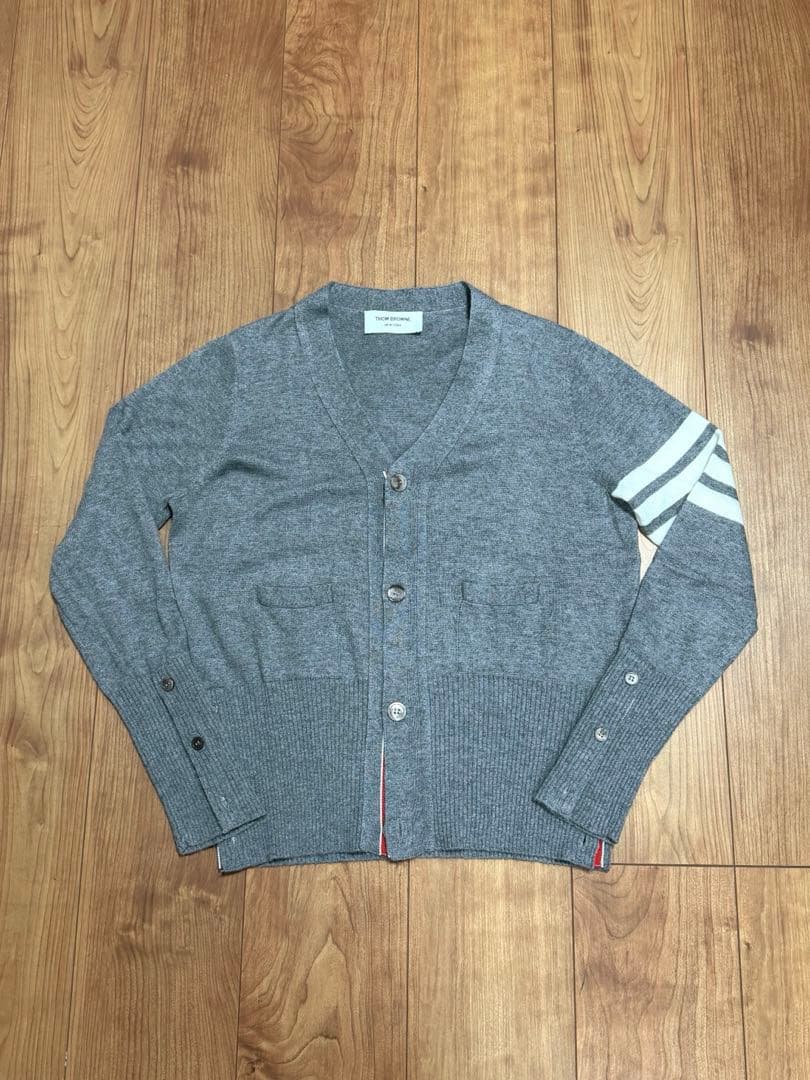 THOM BROWNE トムブラウン 4bar カーディガン グレー 0