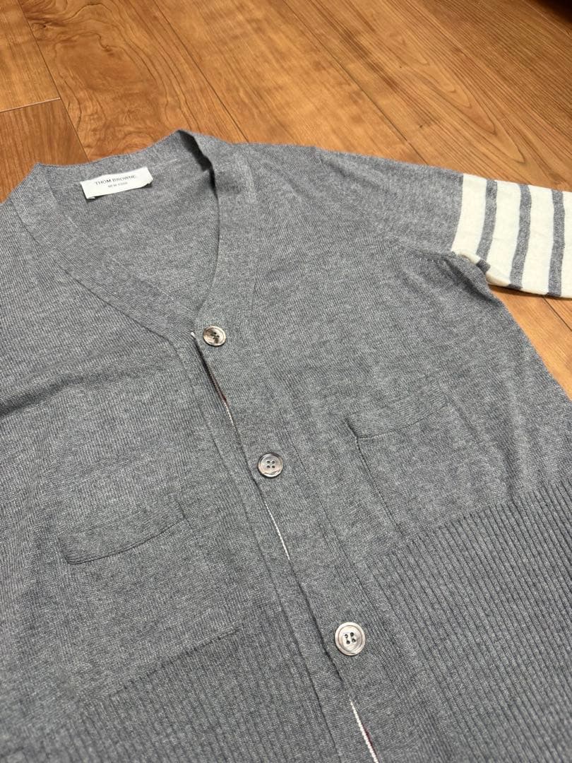 THOM BROWNE トムブラウン 4bar カーディガン グレー 0