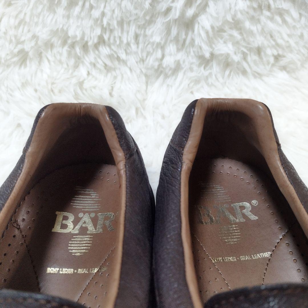 【極美品】BAR ベアー ドイツ高級 コンフォート レザー モカシン 本革