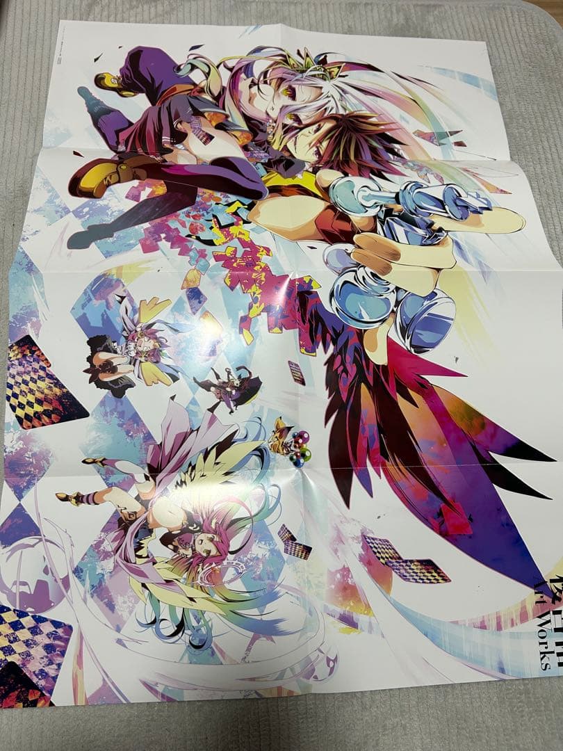 ノーゲーム・ノーライフ 榎宮祐 Art Works 帯付き　初版　ポスター付き