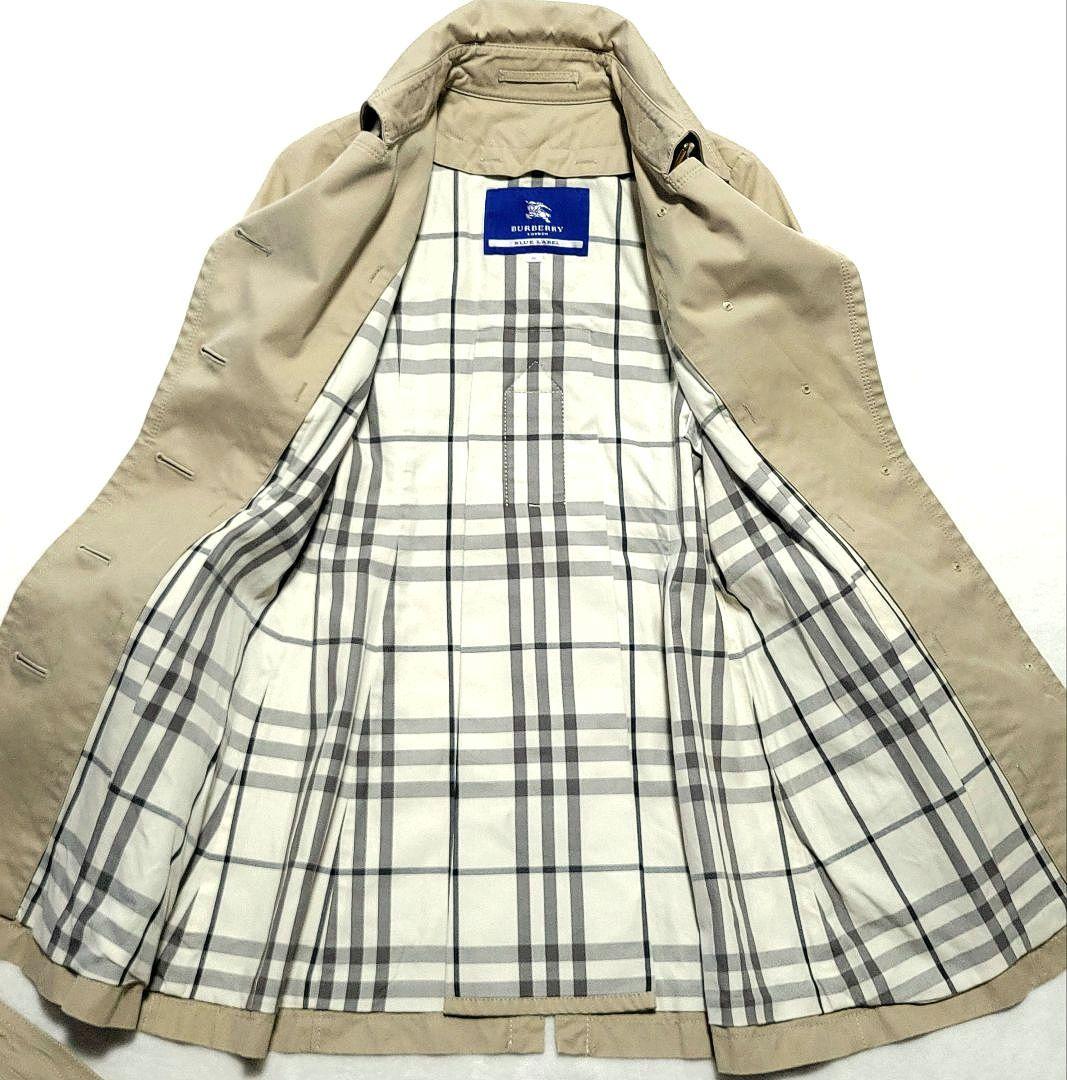 美品 BURBERRY　トレンチコート シングル ノバチェック ベルト ベージュ