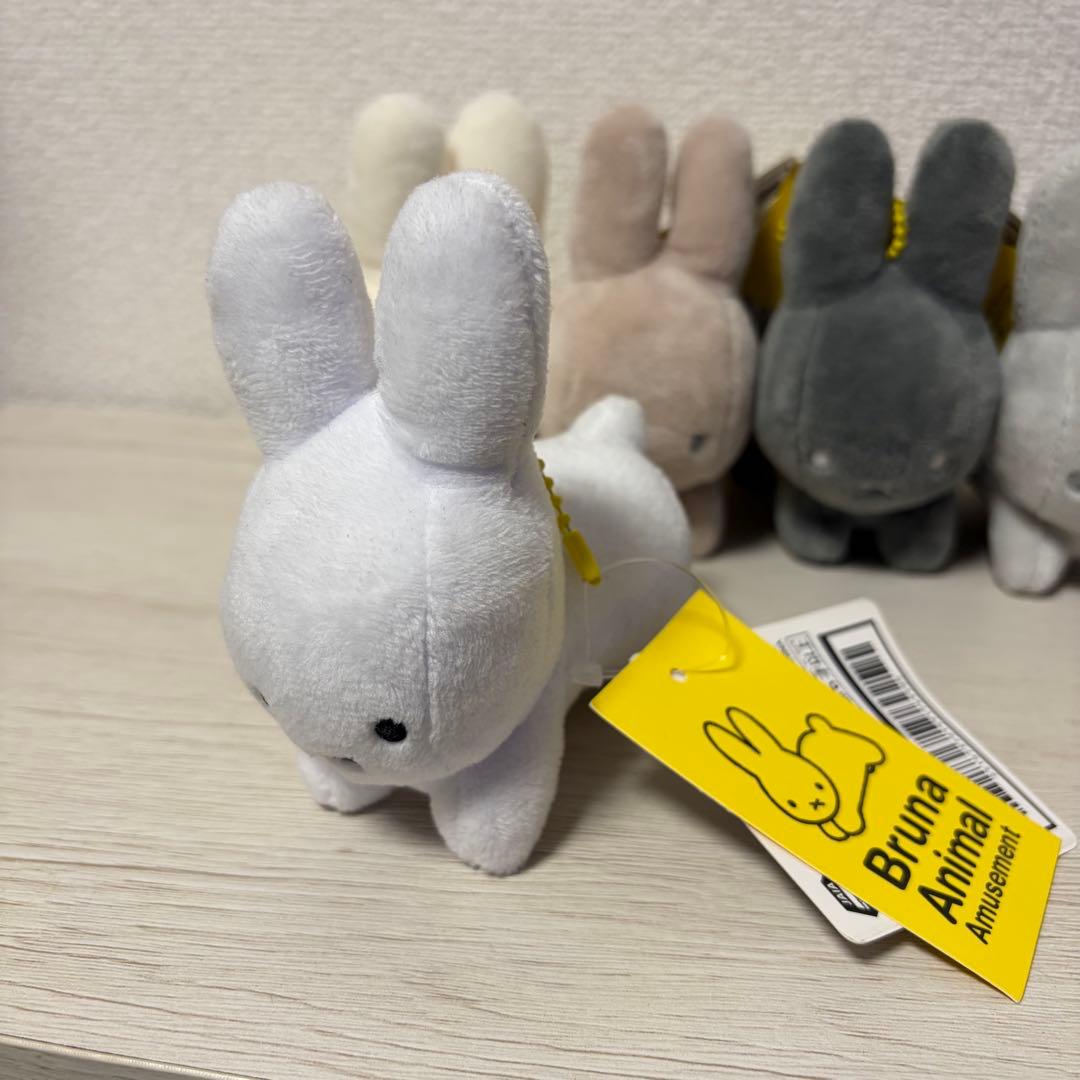 ブルーナアニマル ぬいぐるみマスコット うさぎ ペールカラーver. 5個セット