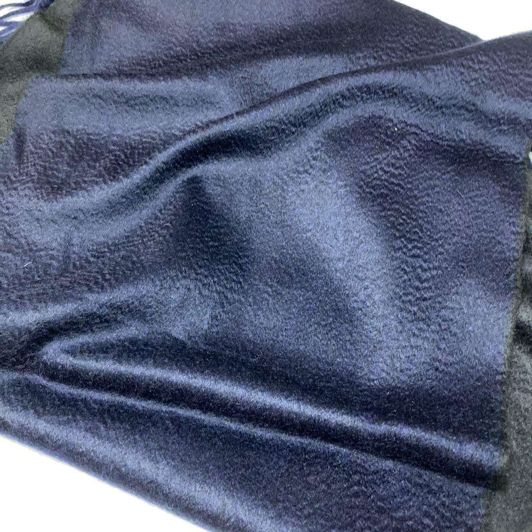 専用 ベグアンドコー カシミヤ100％ 中判ストール リバーシブル ブラック