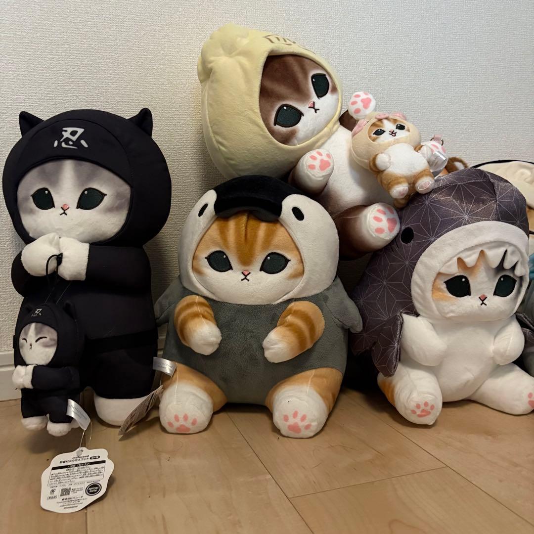 モフサンド BIGぬいぐるみ まとめ売り 忍者にゃん 他 美品　※バラ売り相談可