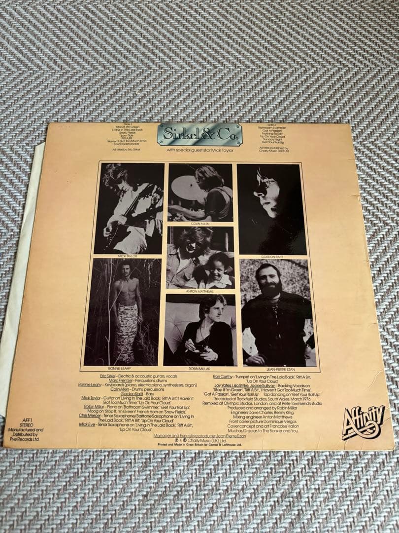 SIRKEL & CO. (With MICK TAYLOR) 【LPレコード】