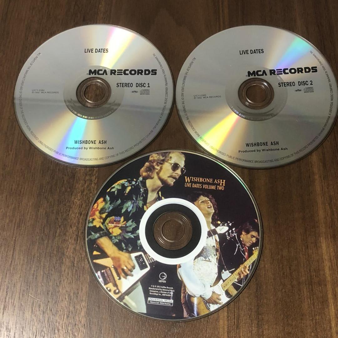 3CDセット！WISHBONE ASH/LIVE DATES VOL.1 & 2