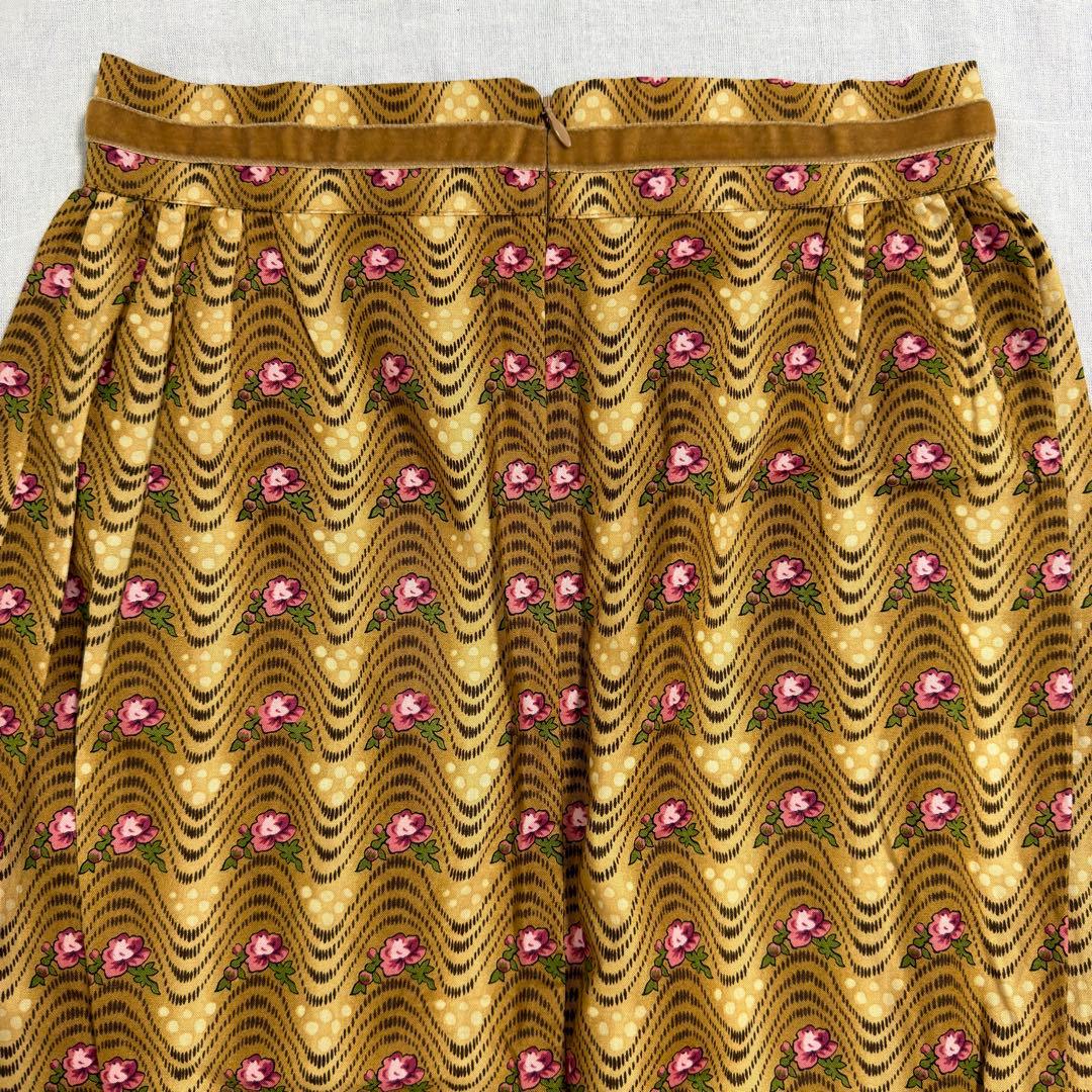 BATSHEVA 花柄 フリルポケットスカート Mサイズ相当