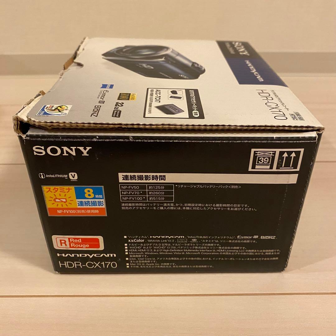 【美品】SONY HDR-CX170 ビデオカメラ