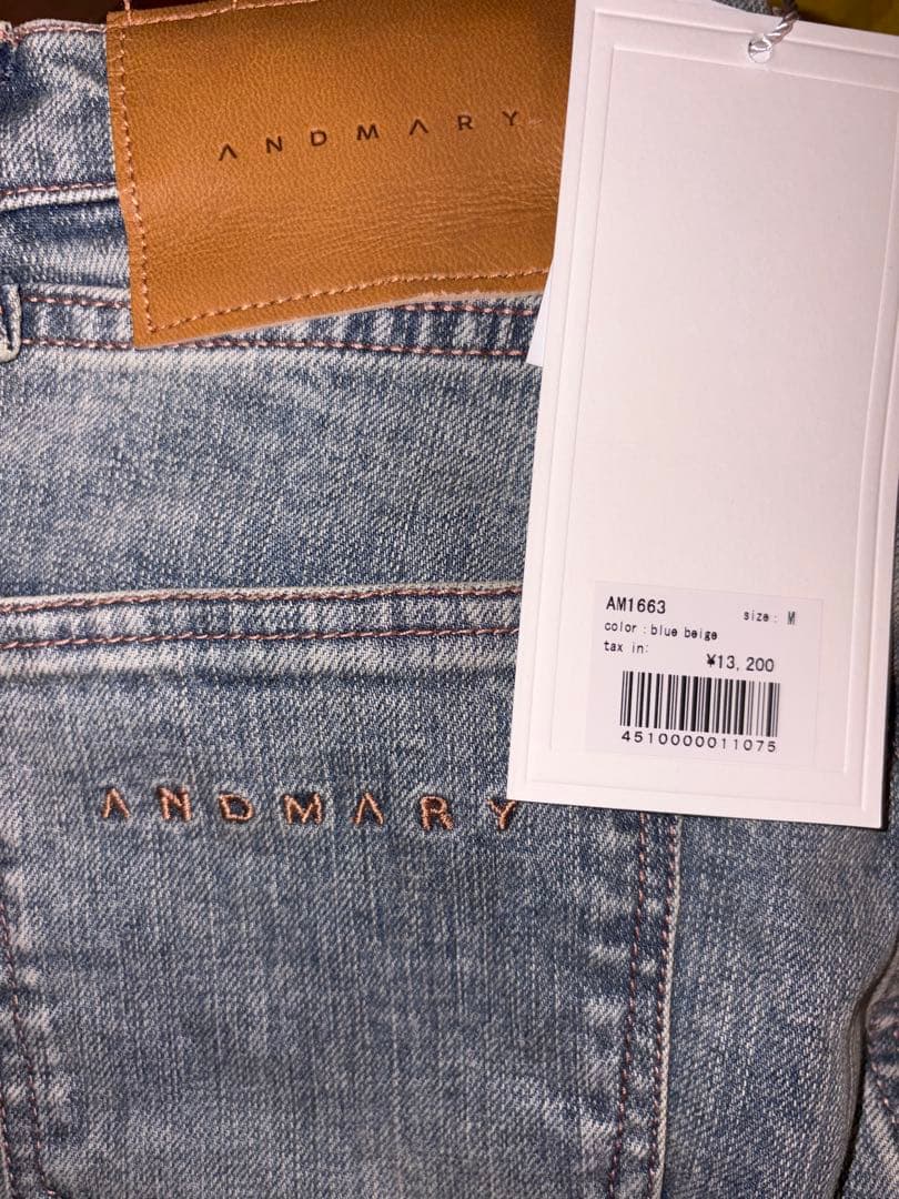 andmary Mary logo flare denim アンドマリー デニム