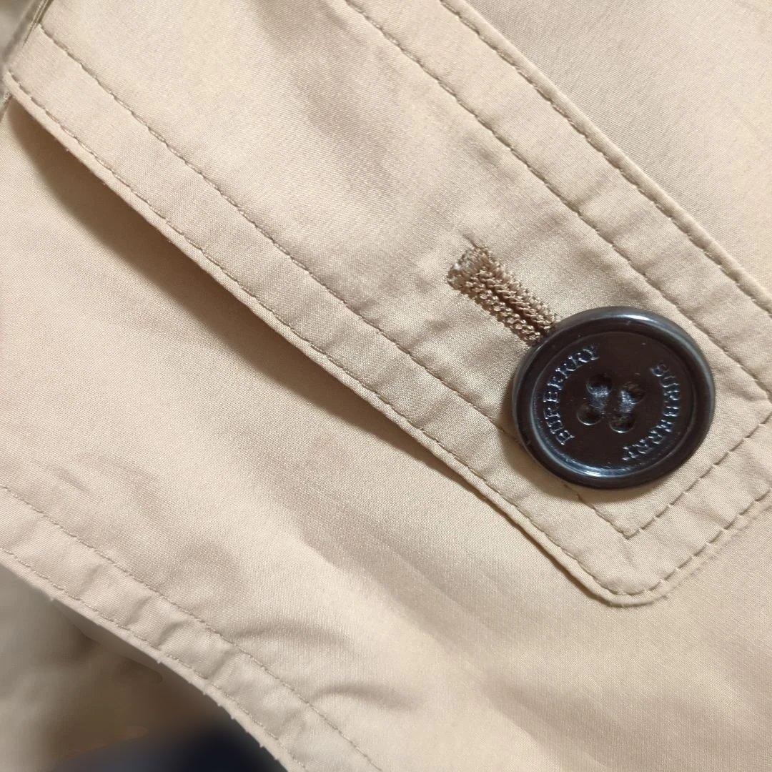 BURBERRY ベージュ トレンチコート　大きいサイズ44 ショート丈フード付