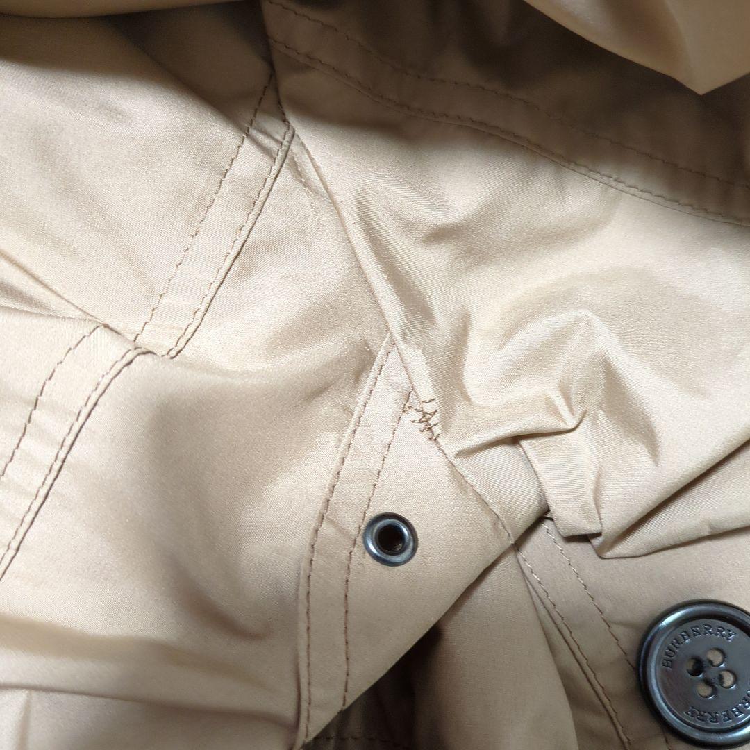 BURBERRY ベージュ トレンチコート　大きいサイズ44 ショート丈フード付