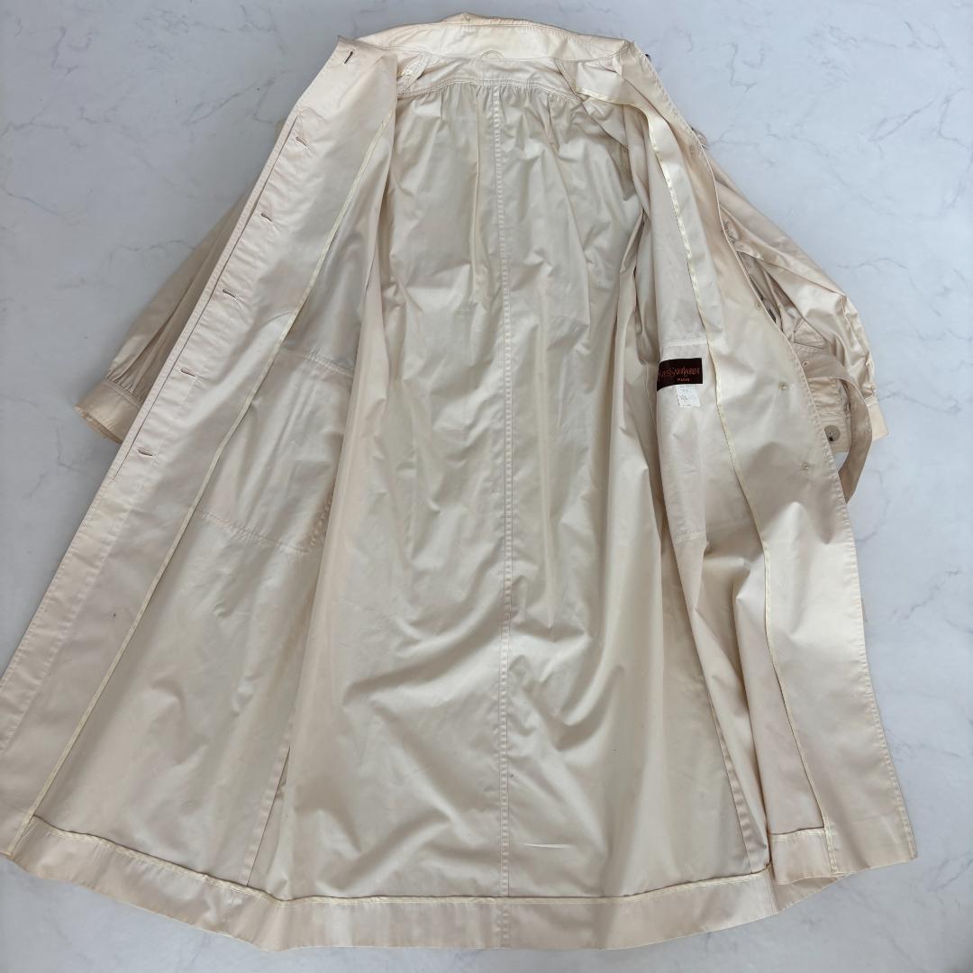 YVES SAINT LAURENT ステンカラーコート L相当（D123）
