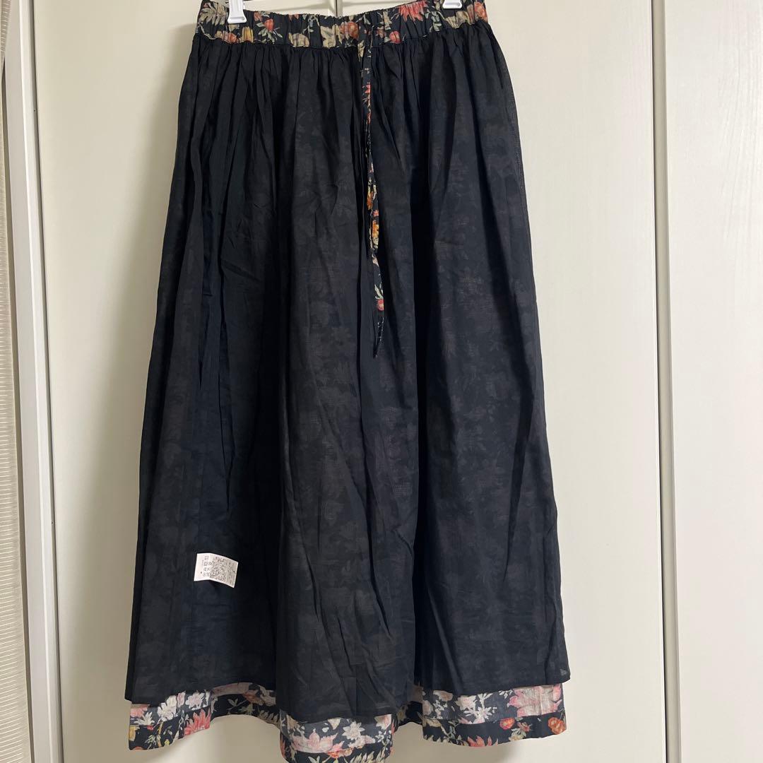 スカート SOIL 60s CAMBRIC FLOWER PRINT