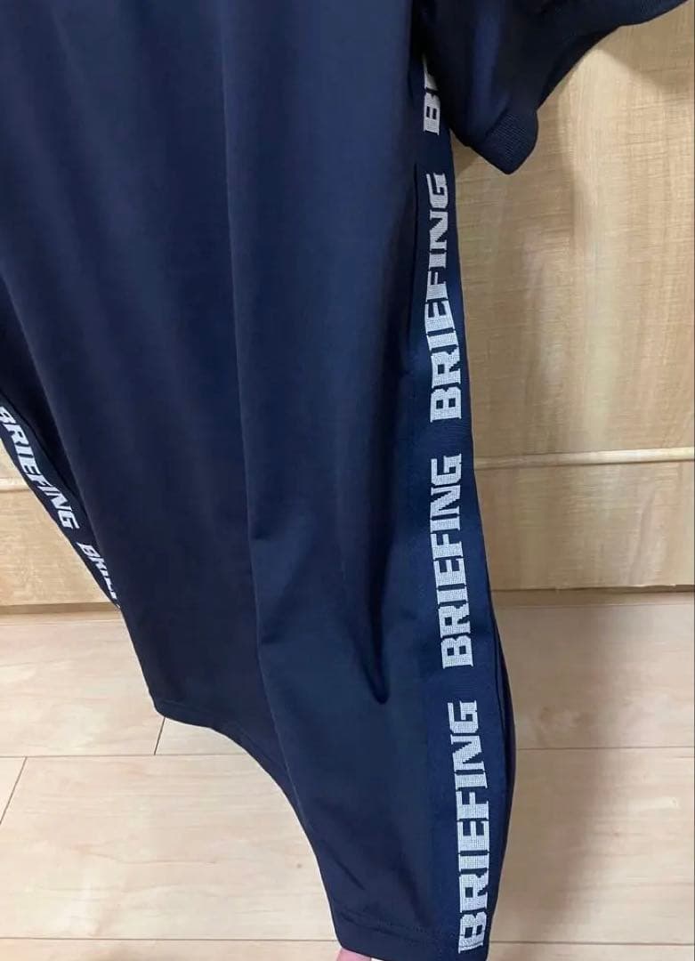 【美品】BRIEFING ブリーフィング　 ポロシャツ　ネイビー　L