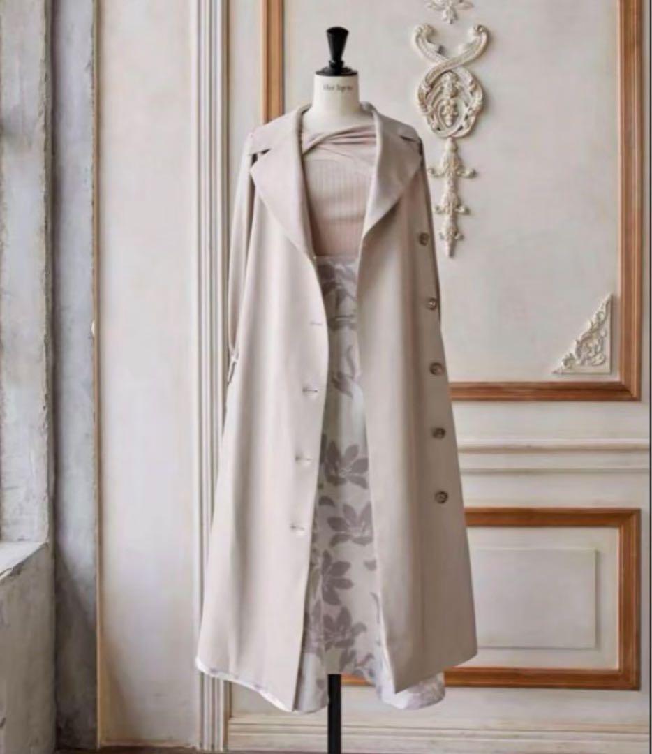 Herlipto❤️Belted Dress Trench Coat taupe