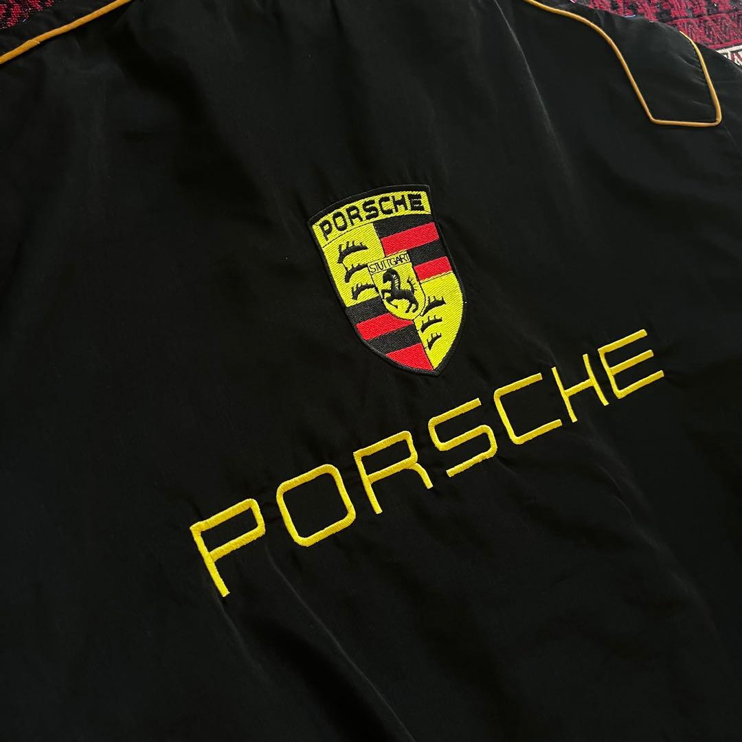 【希少】PORSCHE/ポルシェ/レーシングジャケット/刺繍/モータースポーツ