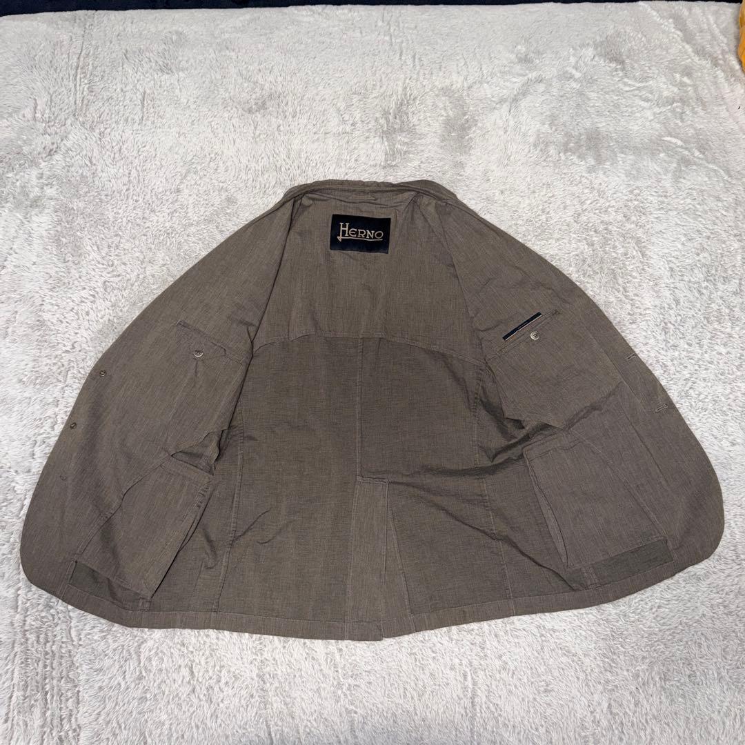イタリア製 HERNO ヘルノ コットン ジャケット 54 XL〜XXL 灰色